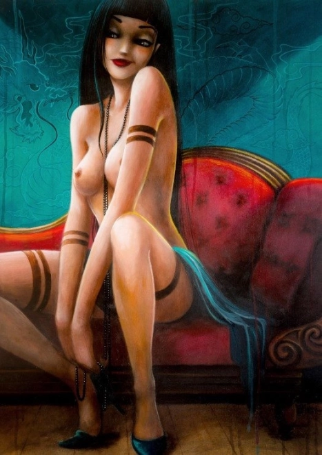 Puzzle Misstigri: Kisasszony sárkányhölgy 1000 darab