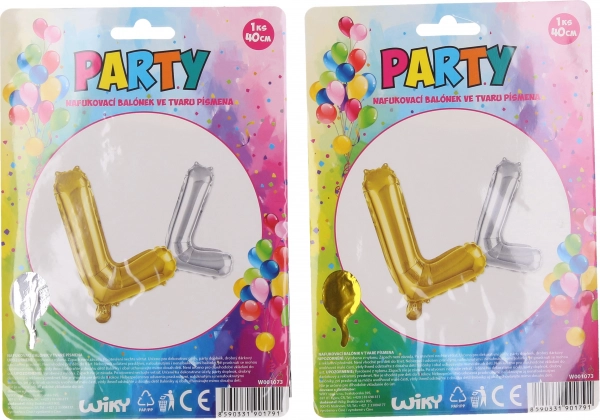 L betű alakú felfújható lufi