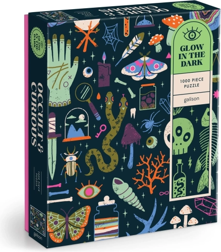Galison világító puzzle Okkult és különös, 1000 darabos