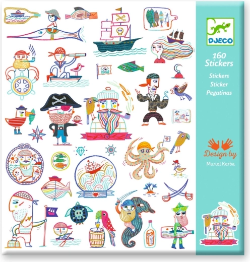 DJECO kalózos matricák