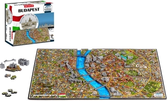 4D puzzle Budapest – a város történelmi térképe az időben