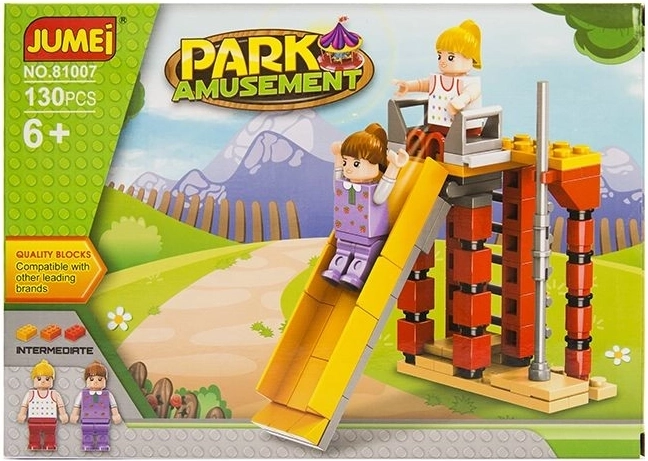 Jumei építőjáték vidámpark 130 darab (25 × 18 cm) – 1 db