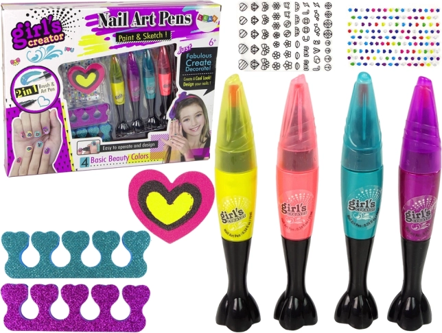 Körömrajzoló készlet – 4 filc