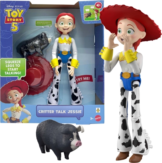 Mattel Disney Toy Story Jessie interaktív figura 30 cm állatkával