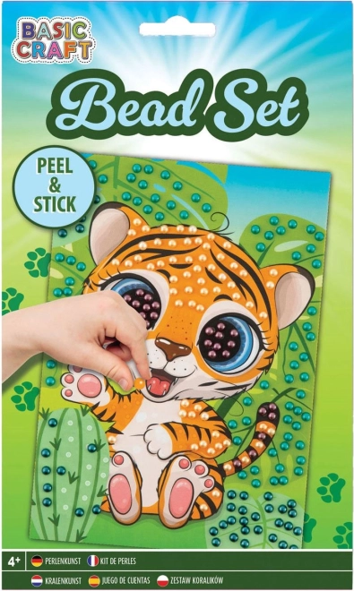 Grafix gyöngymozaik tigriske 21 × 14,5 cm