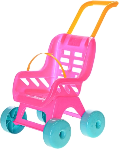 Műanyag babakocsi – rózsaszín Buggy
