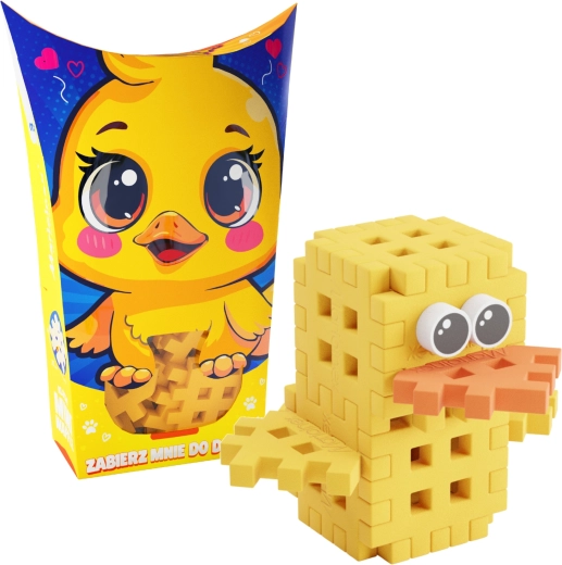 Mini Waffle Pocket Pets építőkészlet – kiskacsa