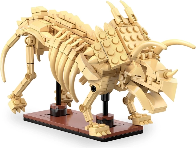 CaDA Triceratops dinoszaurusz-fosszília 1:33 méretarányban építőkockákból