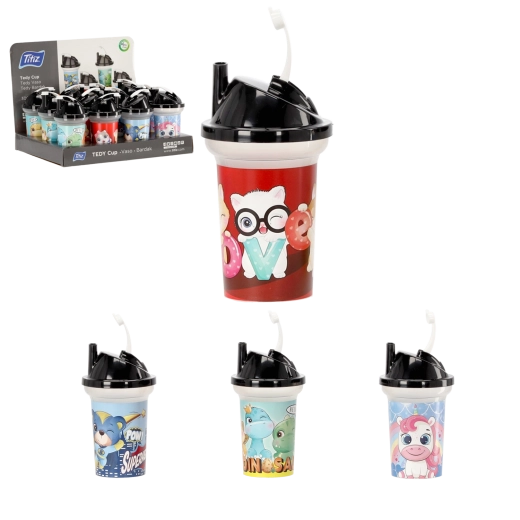 Gyerek szívószálas pohár 300 ml