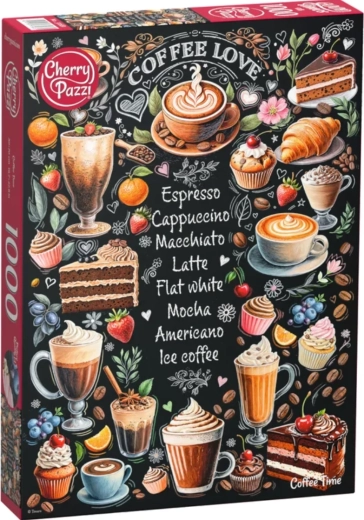 Cherry Pazzi Kávéidő puzzle, 1000 darabos