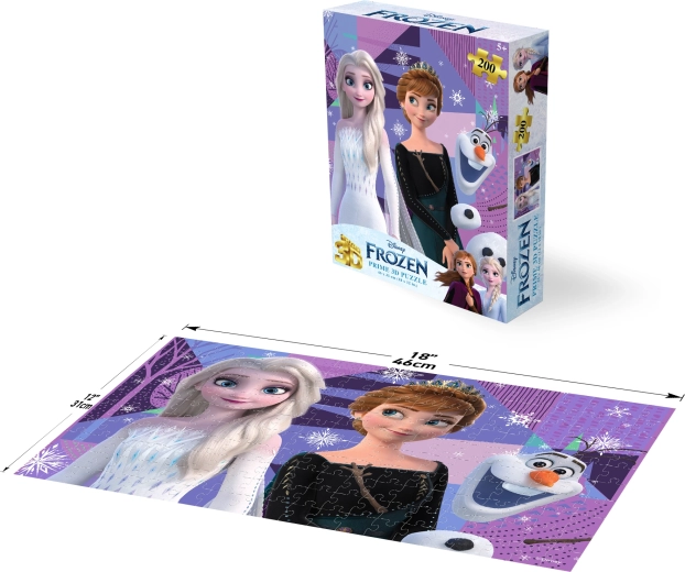 3D puzzle Disney Jégvarázs – Elza és Anna, 200 darab