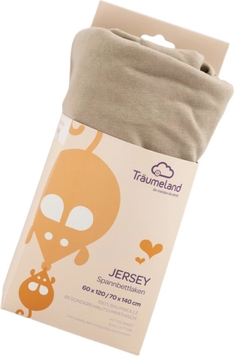 Träumeland jersey lepedő UNI taupe