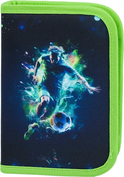 BAAGL egyszintes iskolai tolltartó, focista