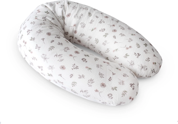 Ceba Cebuška Multi szoptatós párna muszlinból, 190 cm – Small Twigs