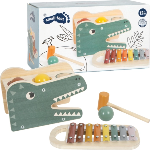 Small foot Safari xilofon és kopogtató 2 az 1-ben