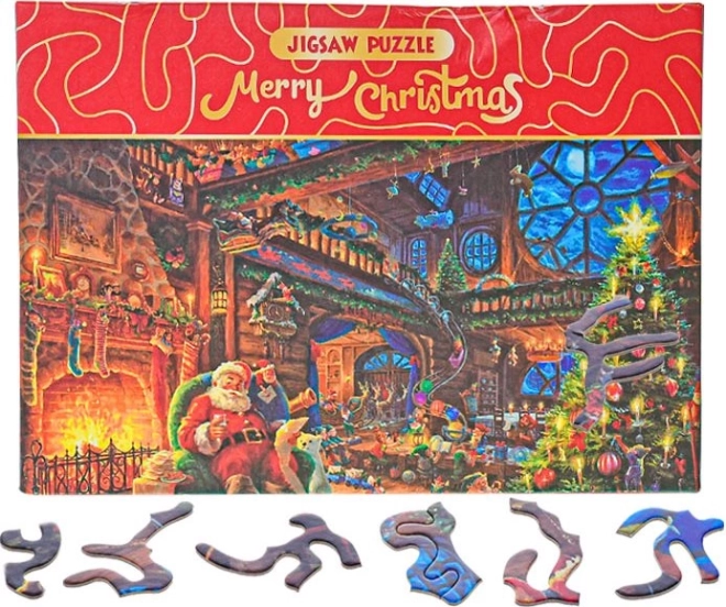 Puzzle Merry Christmas – Mikulás otthonában, 468 darab