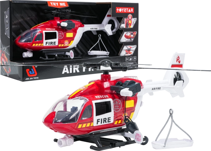 Interaktív tűzoltó-mentő helikopter 1:14