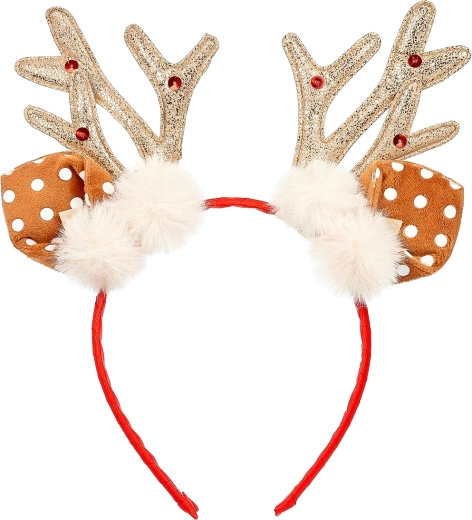 Souza! karácsonyi hajpánt rénszarvas agancsokkal és fülecskékkel