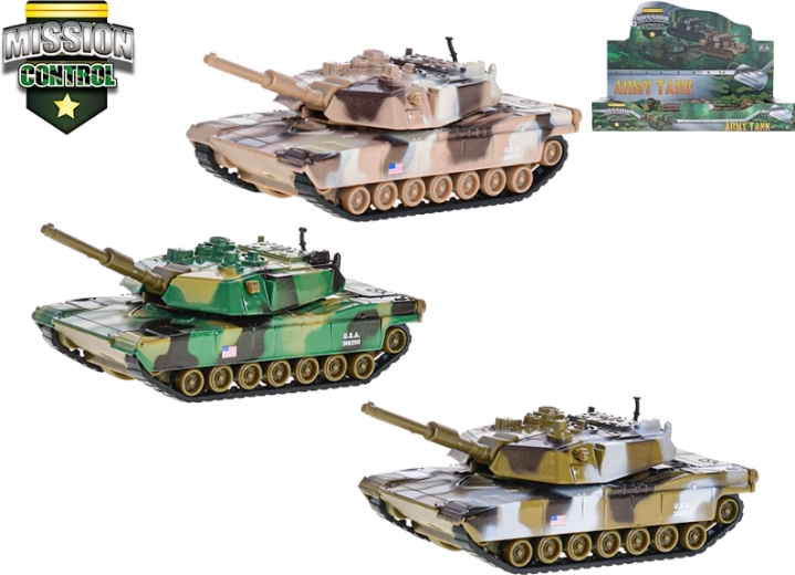 Fém tank Mission Control 11 cm visszahúzós mechanikával – 3 szín