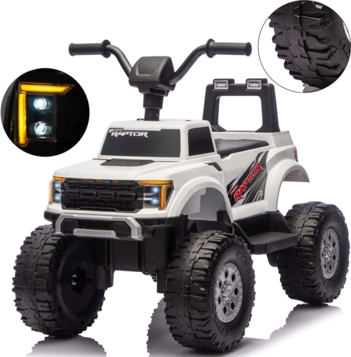 Elektromos kisautó Milly Mally Ford F-150 Raptor fehér