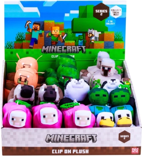 Minecraft 2. szériás plüss kulcstartó
