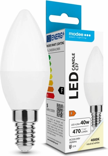 Modee LED gyertyaizzó Candle C37 4,9 W E14, 470 lm, semleges fehér