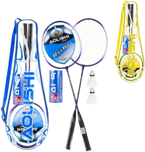 Badminton szett tokban (2 ütő és 2 tollaslabda) – 2 színváltozat