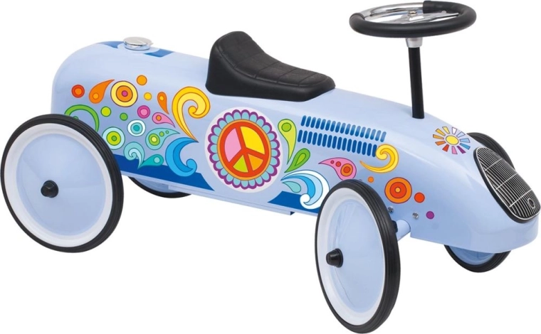 kék, 60-as éveket idéző versenyfutóbicikli