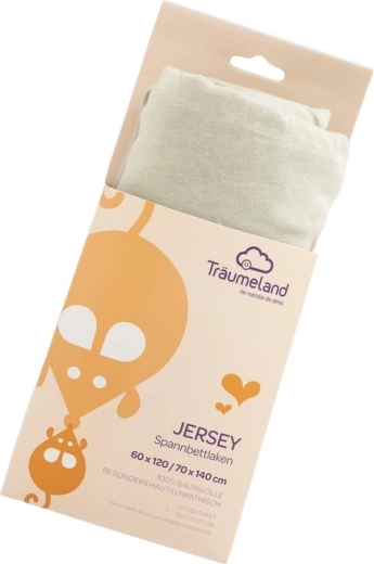 Träumeland jersey gumis lepedő UNI Desert Sage