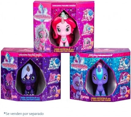 Crystalverse galaktikus egyszarvú – kristálykészítő szett 11 cm