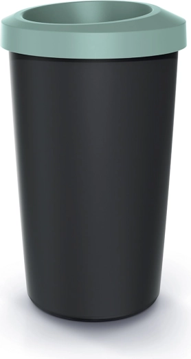 Műanyag nyitott peremű szemetes 45 l, világoszöld