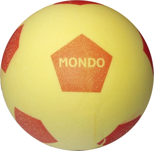 Mondo puha szivacslabda futballhoz, sárga, 20 cm