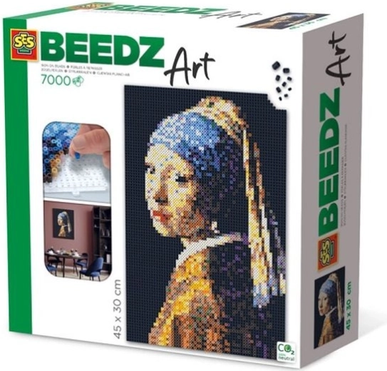 SES Creative BeedzArt vasalható gyöngyök – Lány gyöngy fülbevalóval