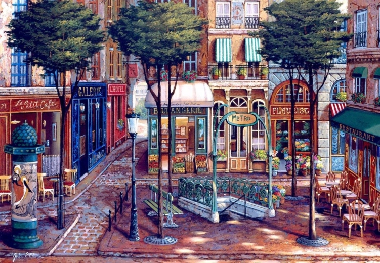Puzzle Párizsi metró 1000 darab BLUEBIRD