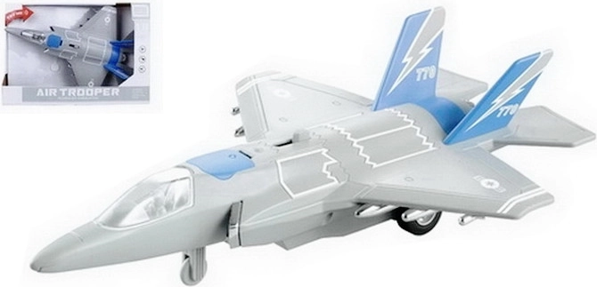 Katonai repülőgép fényekkel és hangokkal