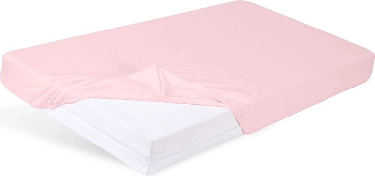 BabyMatex gumis jersey lepedő kiságyba 60 × 120 cm, vintage rózsaszín