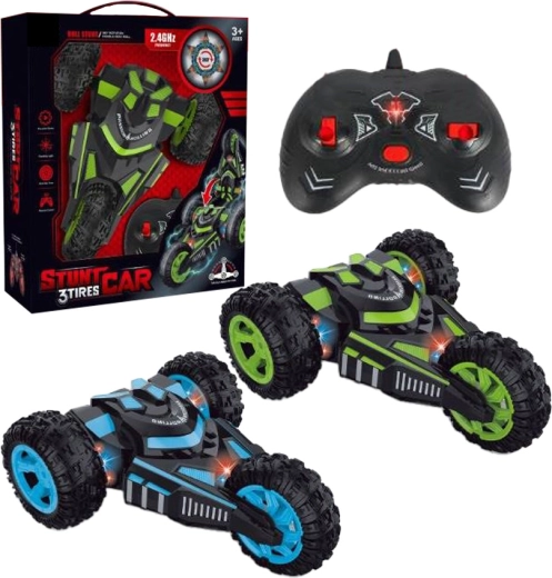 Sparkys kétéltű RC kaszkadőr autó 4WD-vel, 360°-os forgással és LED világítással (2,4 GHz)