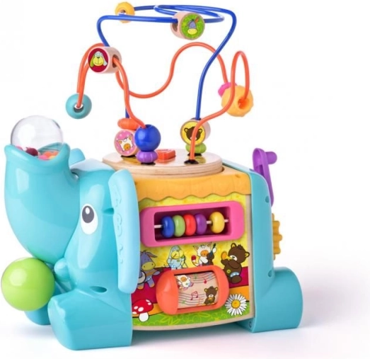 Oktató elefánt – interaktív készségfejlesztő játék 1+ éveseknek