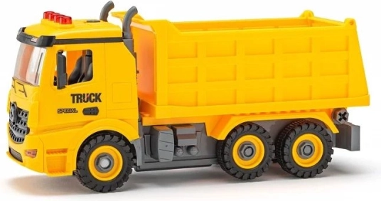 Elemekkel működő, csavarozható dömper 3+ éves gyerekeknek