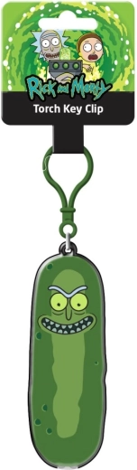 Rick és Morty Pickle Rick kulcstartó zseblámpával