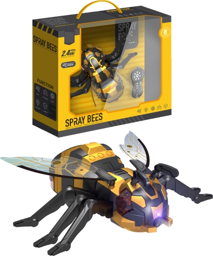 R/C robotméhecske Spray Bees vízpára-köddel, programozással és LED-világítással