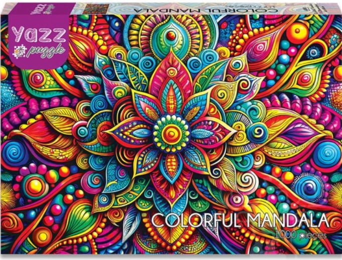 YAZZ puzzle színes mandala 1000 darabos