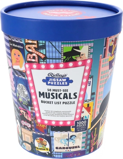 Ridley’s Games puzzle bucket list: 50 kihagyhatatlan musical (1000 darabos)