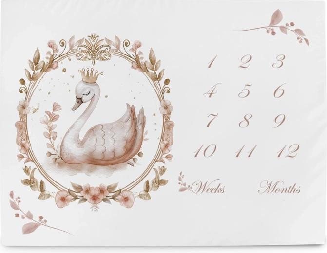 Ceba Baby mérföldkő fotózáshoz való alátét Basic glamour style 92 × 72 cm