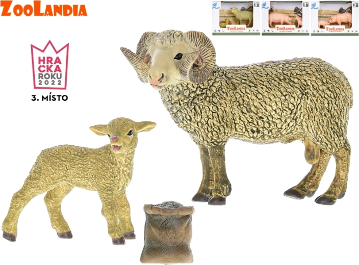 Zoolandia – farmi állatok, 2 darabos figura szett (4–13 cm)