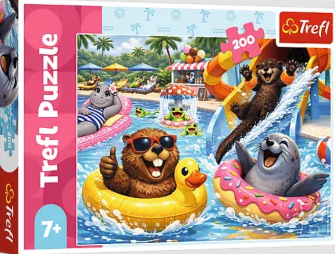 Trefl puzzle Hódok a medencében 200 darab