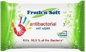 Fresh 'n soft antibakteriális nedves kéztörlő kendők 60 db