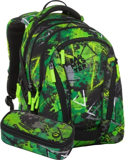 Bagmaster BAG 23 diák szett zöld-fekete