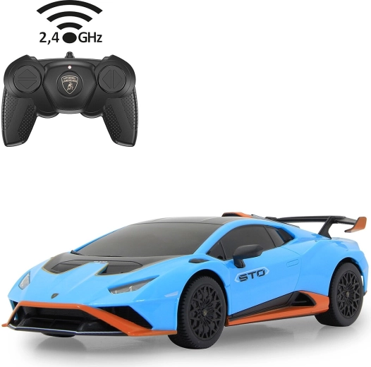 Lamborghini Huracán STO RC autó 1:24 méretarányban, kék