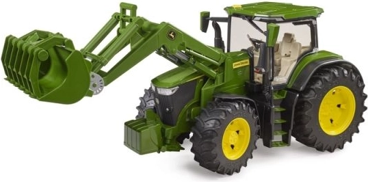 Traktor John Deere 7R 350 homlokrakodóval